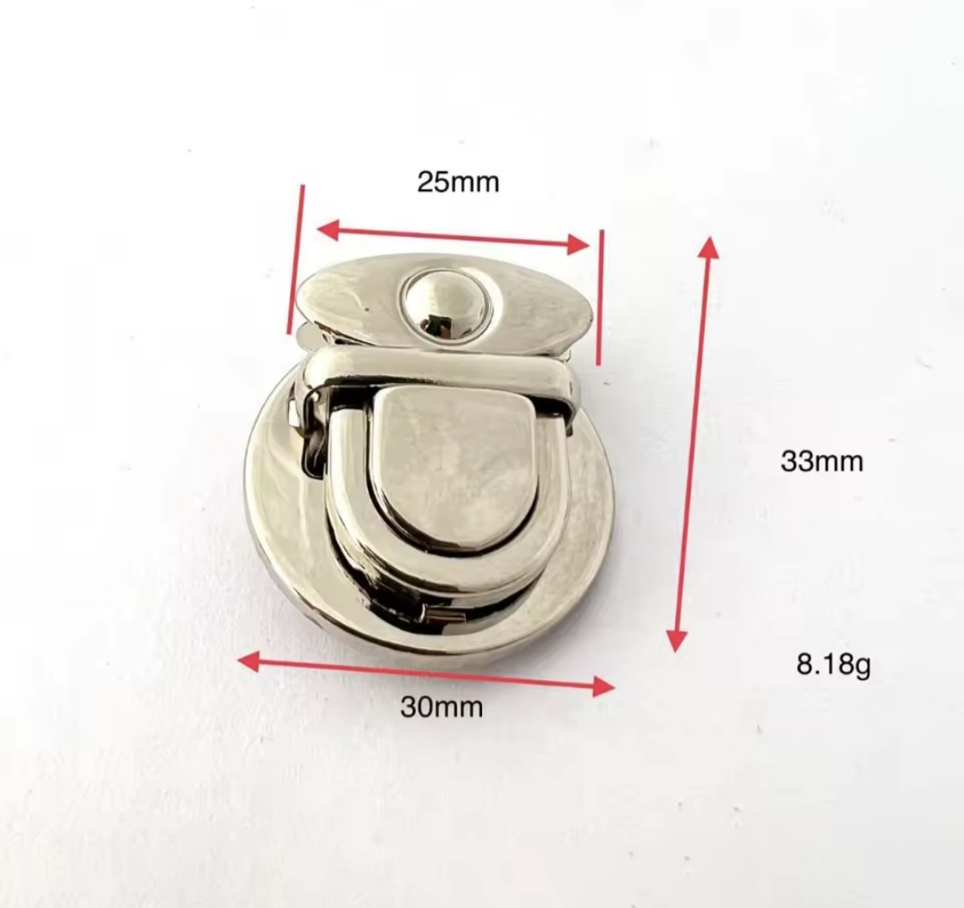 Fecho de Metal para Bolsas- Bico Jacaré - Imagem 2